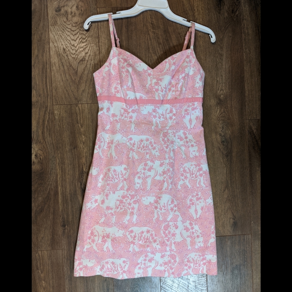 Lilly Pulitzer Run for the Roses Pink Dress
